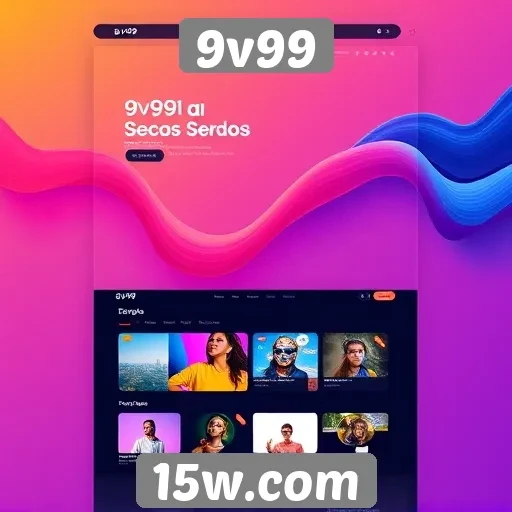 Evolução do design da interface do site 9v99